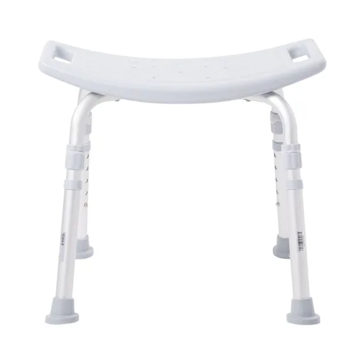 McKesson Aluminum Bath Bench Without Backrest, 15.5 - 19.5 Inch, Gray