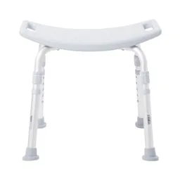 McKesson Aluminum Bath Bench Without Backrest, 15.5 - 19.5 Inch, Gray