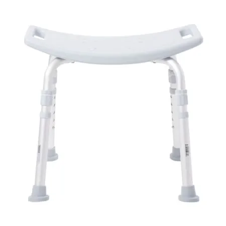 McKesson Aluminum Bath Bench Without Backrest, 15.5 - 19.5 Inch, Gray