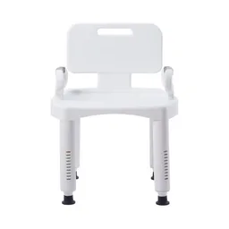 McKesson Bath Bench with Removable Arm Rail and Back, 21.25 Inch Width
