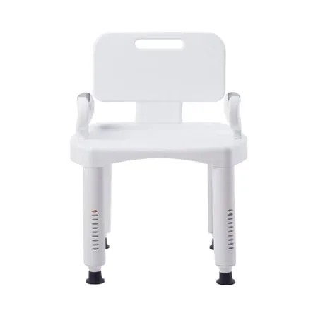 McKesson Bath Bench with Removable Arm Rail and Back, 21.25 Inch Width