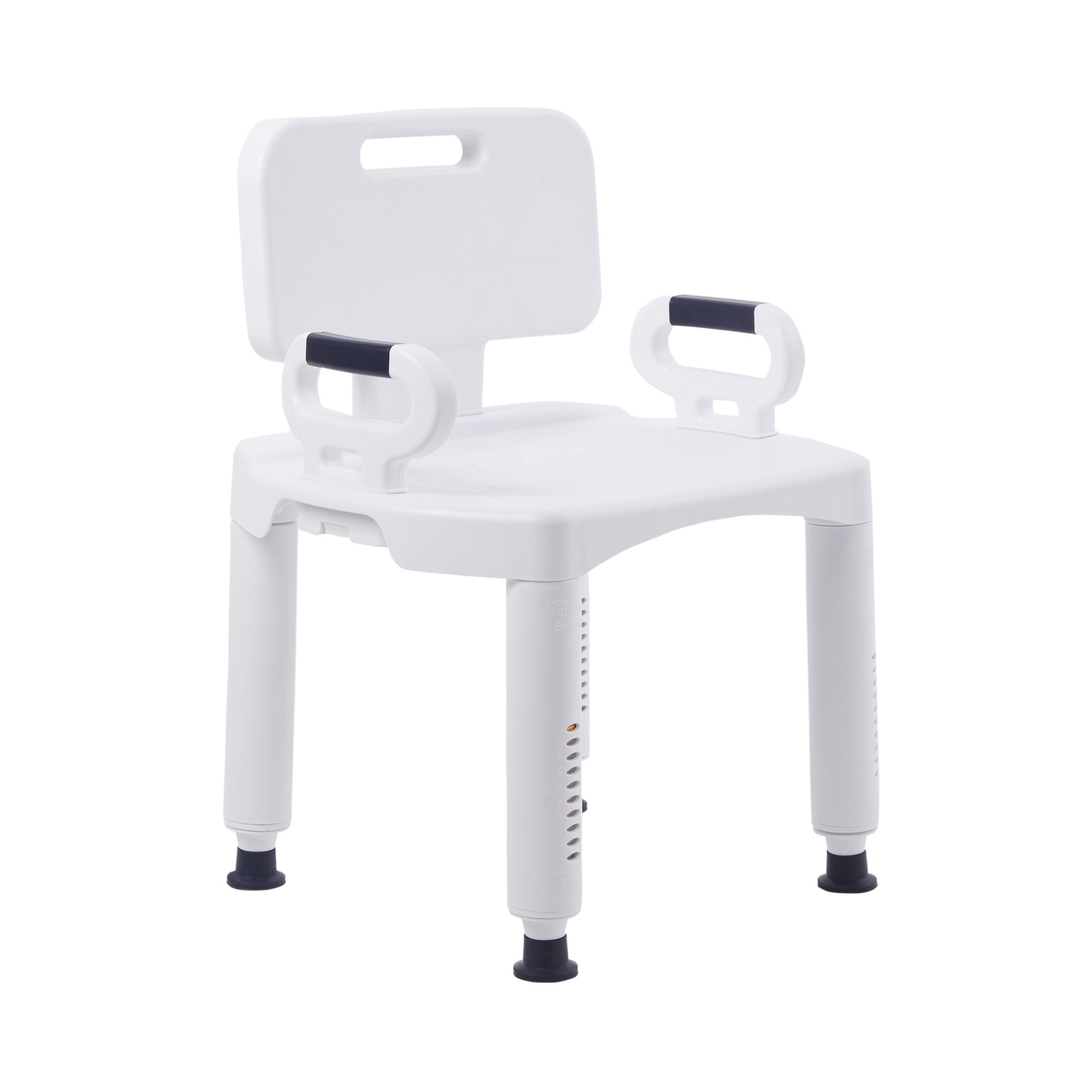 McKesson Bath Bench with Removable Arm Rail and Back, 21.25 Inch Width - Image 2