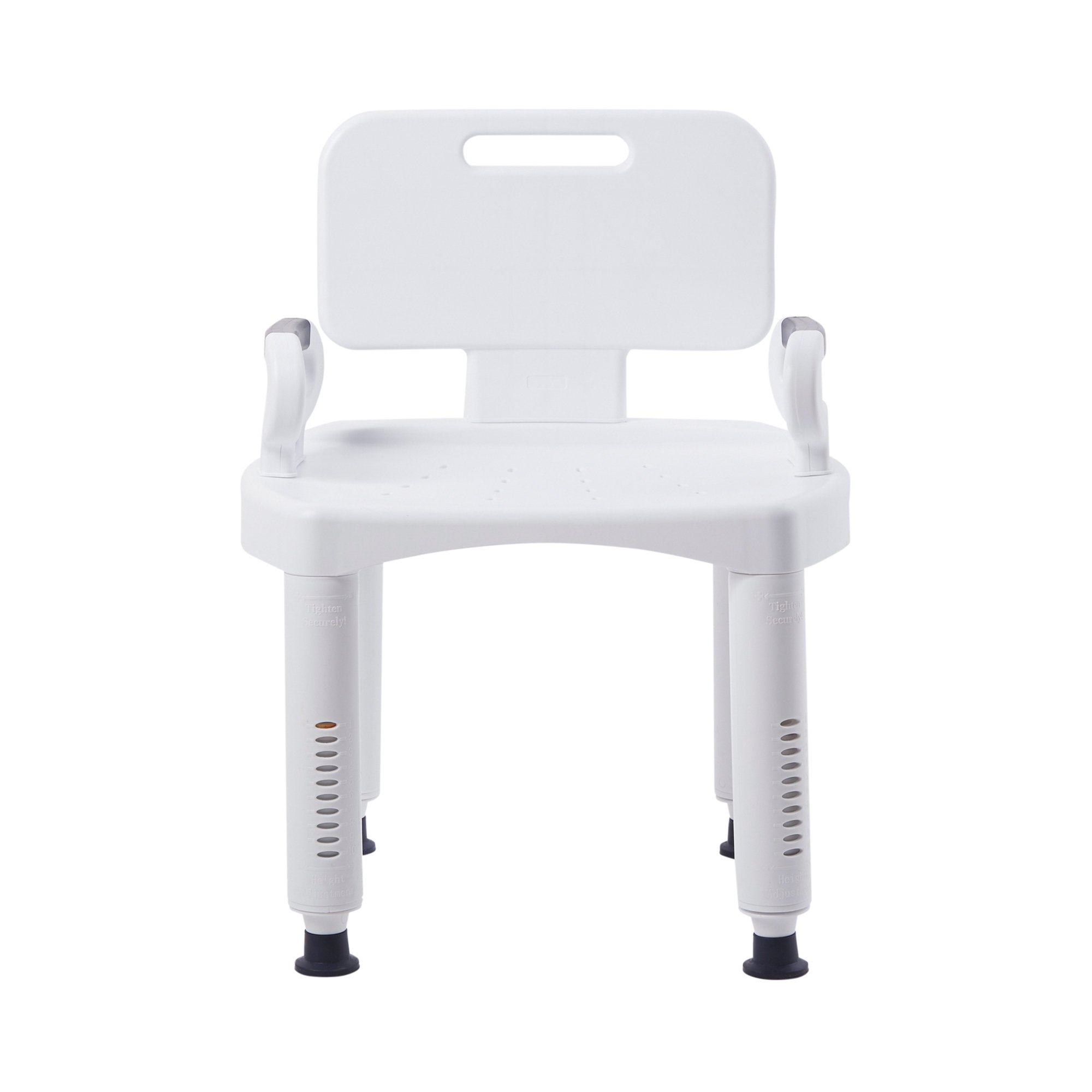 McKesson Bath Bench with Removable Arm Rail and Back, 21.25 Inch Width