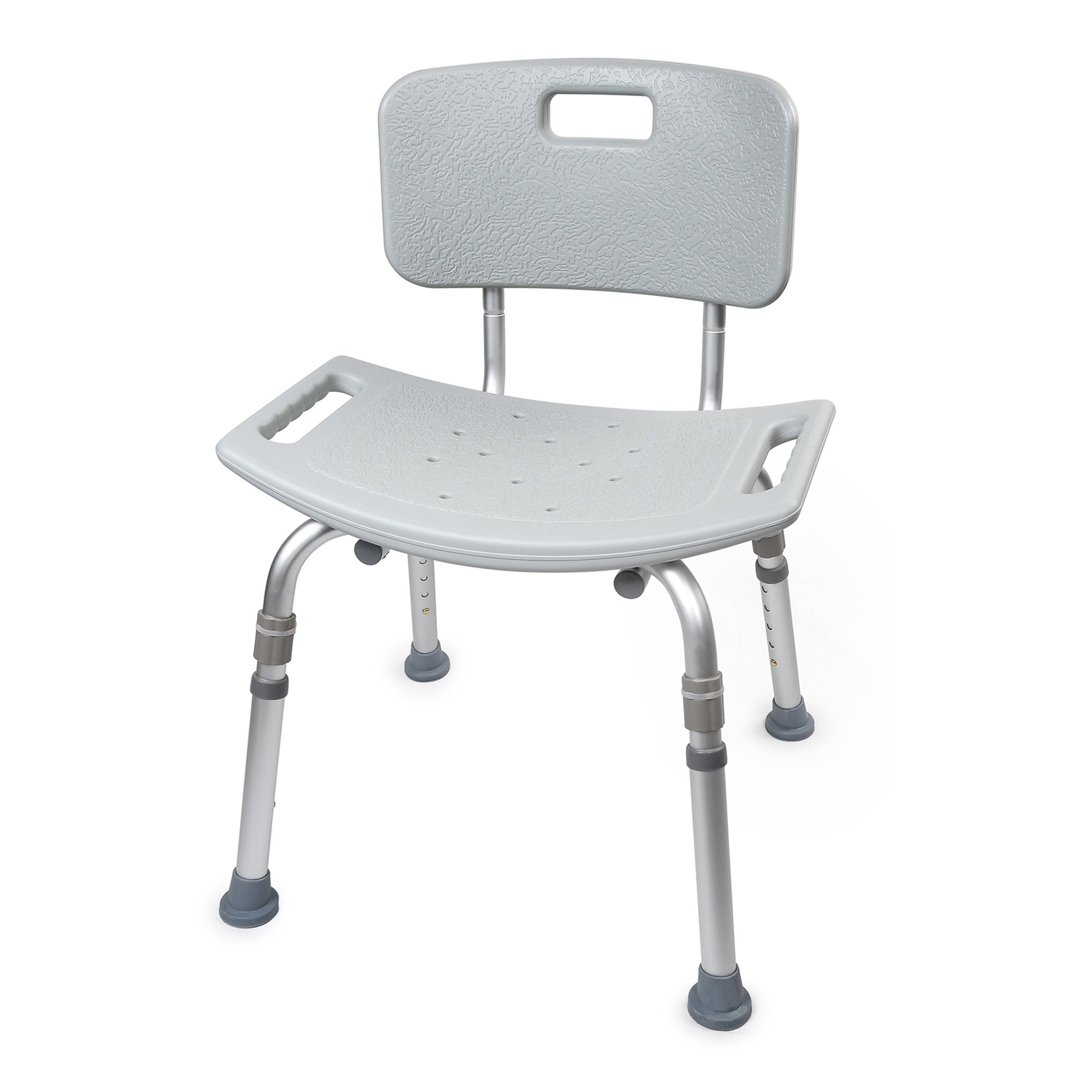 McKesson Removable Back Aluminum Bath Bench, 15.5 - 19.5 Inch, Gray - Image 2
