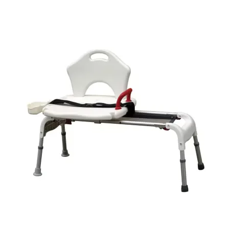 drive™ Aluminum Bath Transfer Bench, 21 - 25 Inch Seat Height