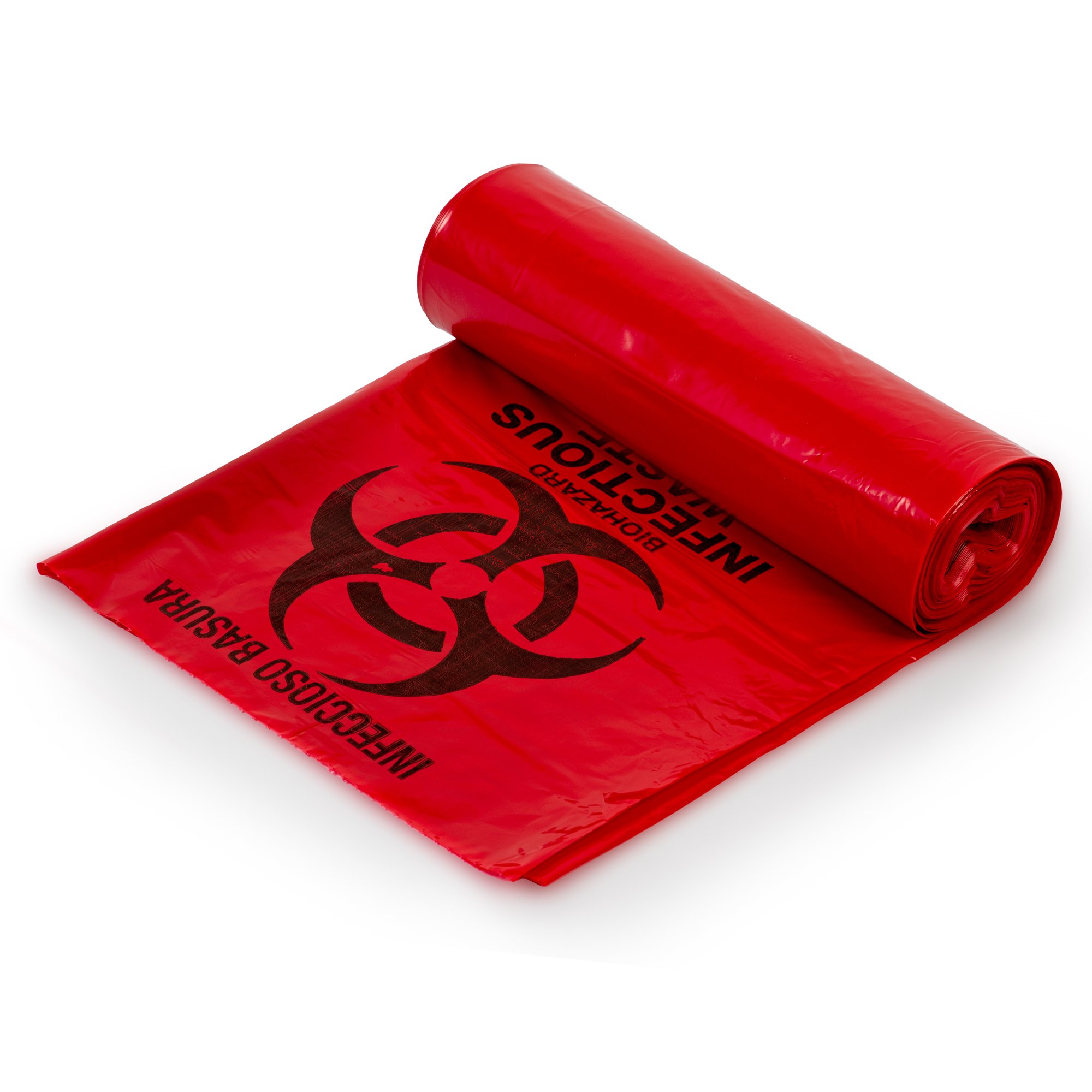 Biohazard Waste Bag, 40 - 45 gallon Capacity, 40 x 46 Inch