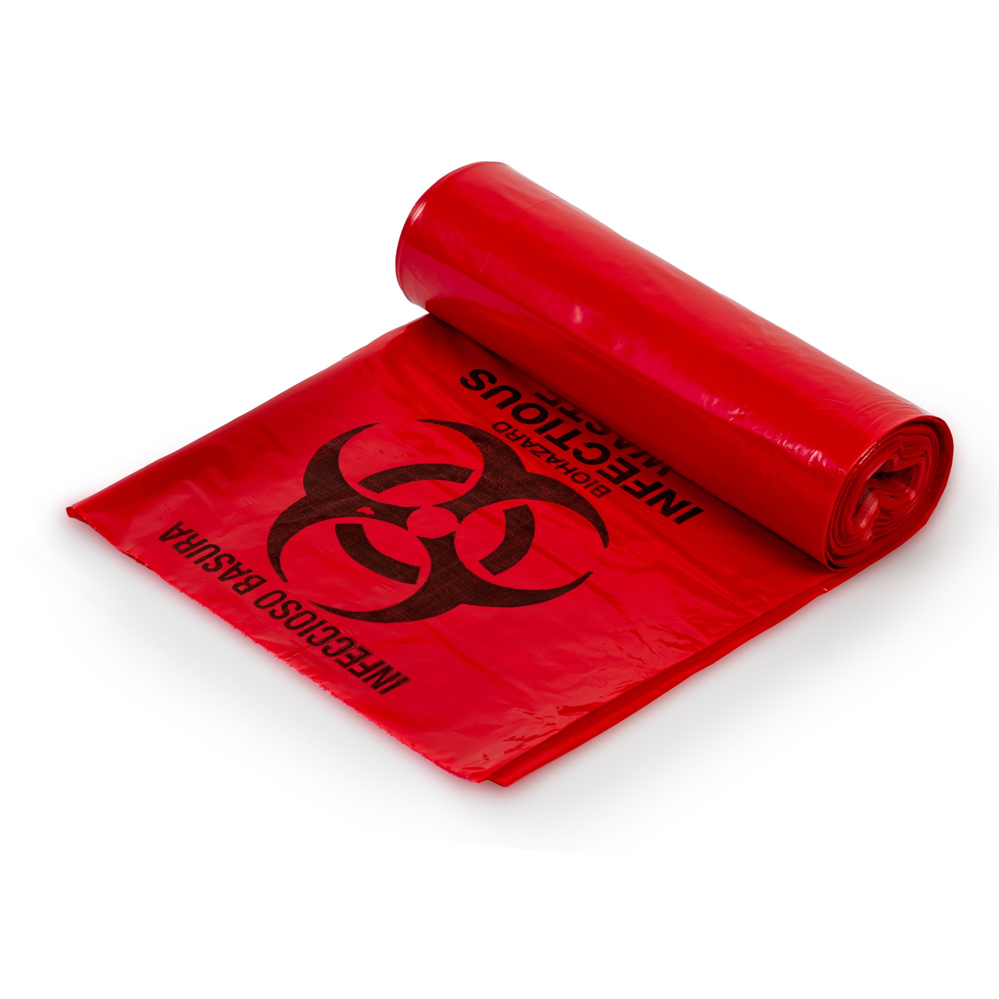Biohazard Waste Bag, 40 - 45 gallon Capacity, 40 x 46 Inch