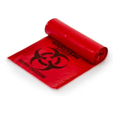 Biohazard Waste Bag, 40 - 45 gallon Capacity, 40 x 46 Inch