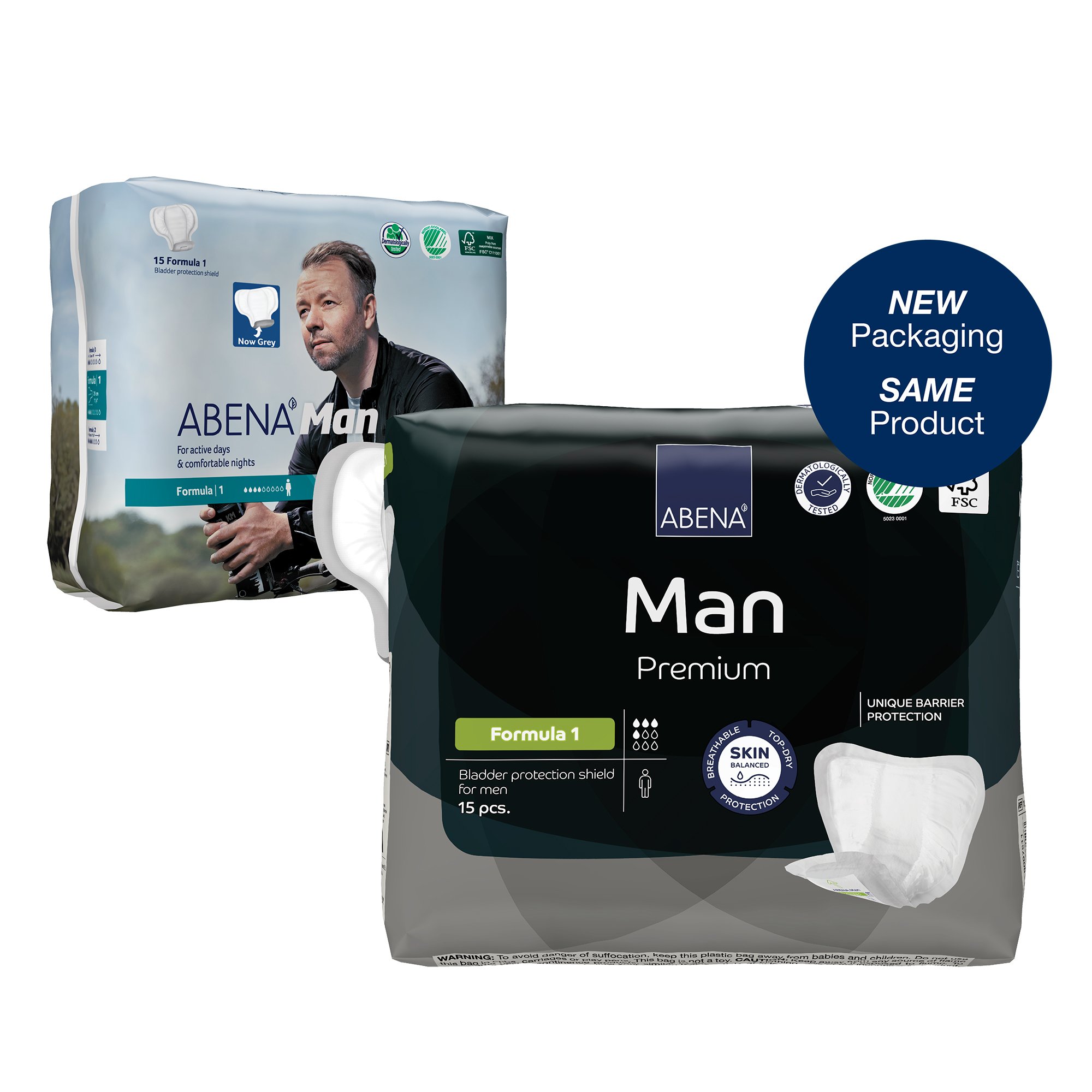 Abena® Man Premium Formula 1 Bladder Control Pad, Light Large - Image 2