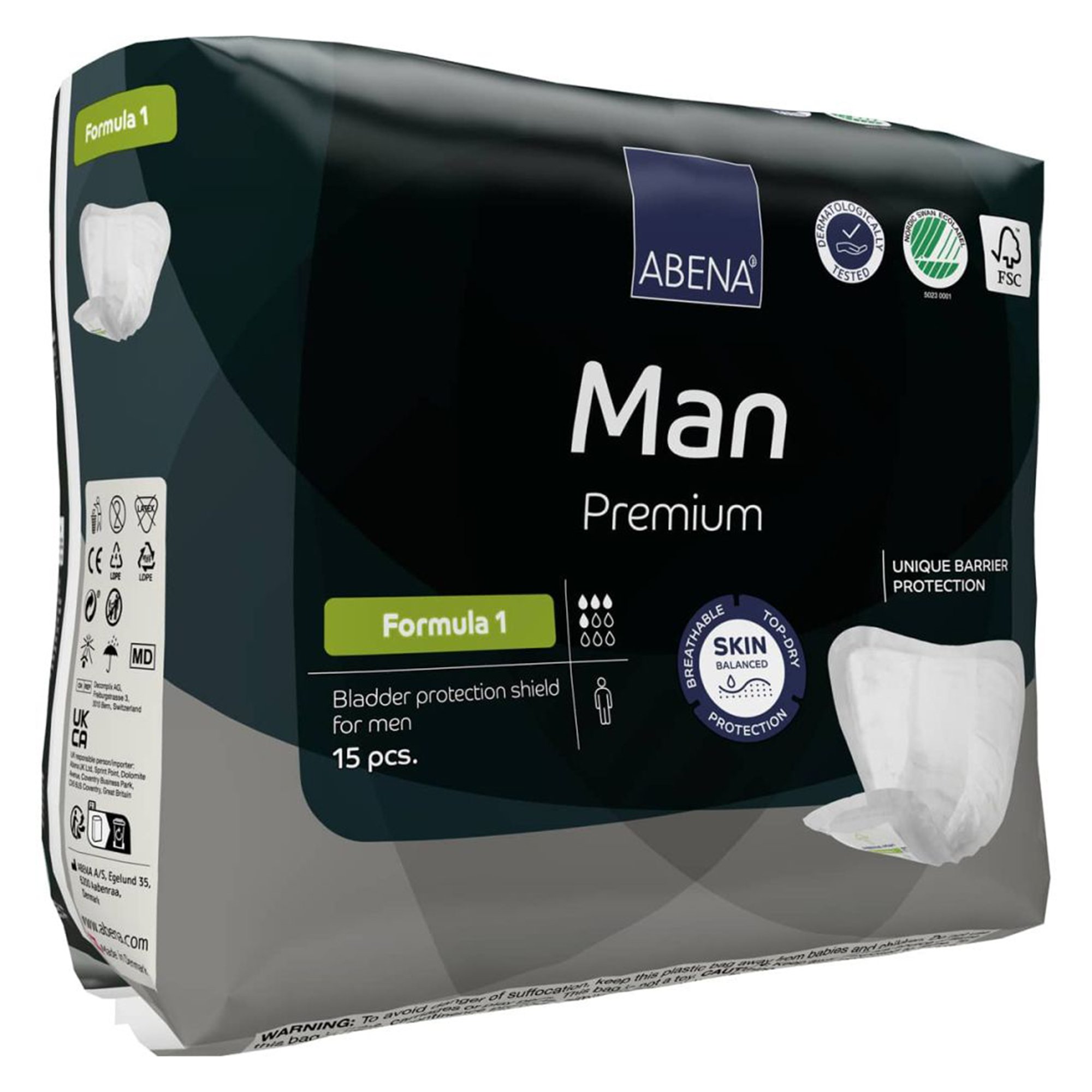 Abena® Man Premium Formula 1 Bladder Control Pad, Light Large - Image 3