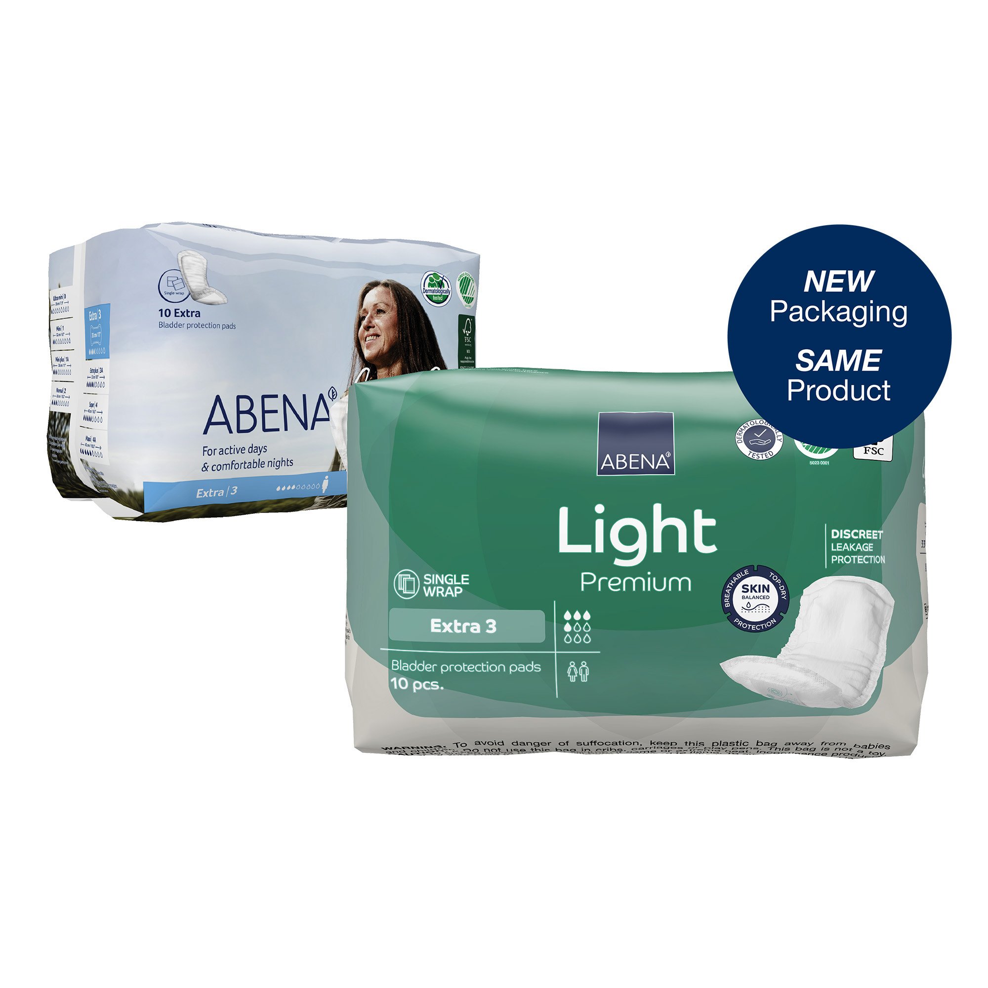 Abena™ Light Extra Bladder Control Pad, 13-Inch Length