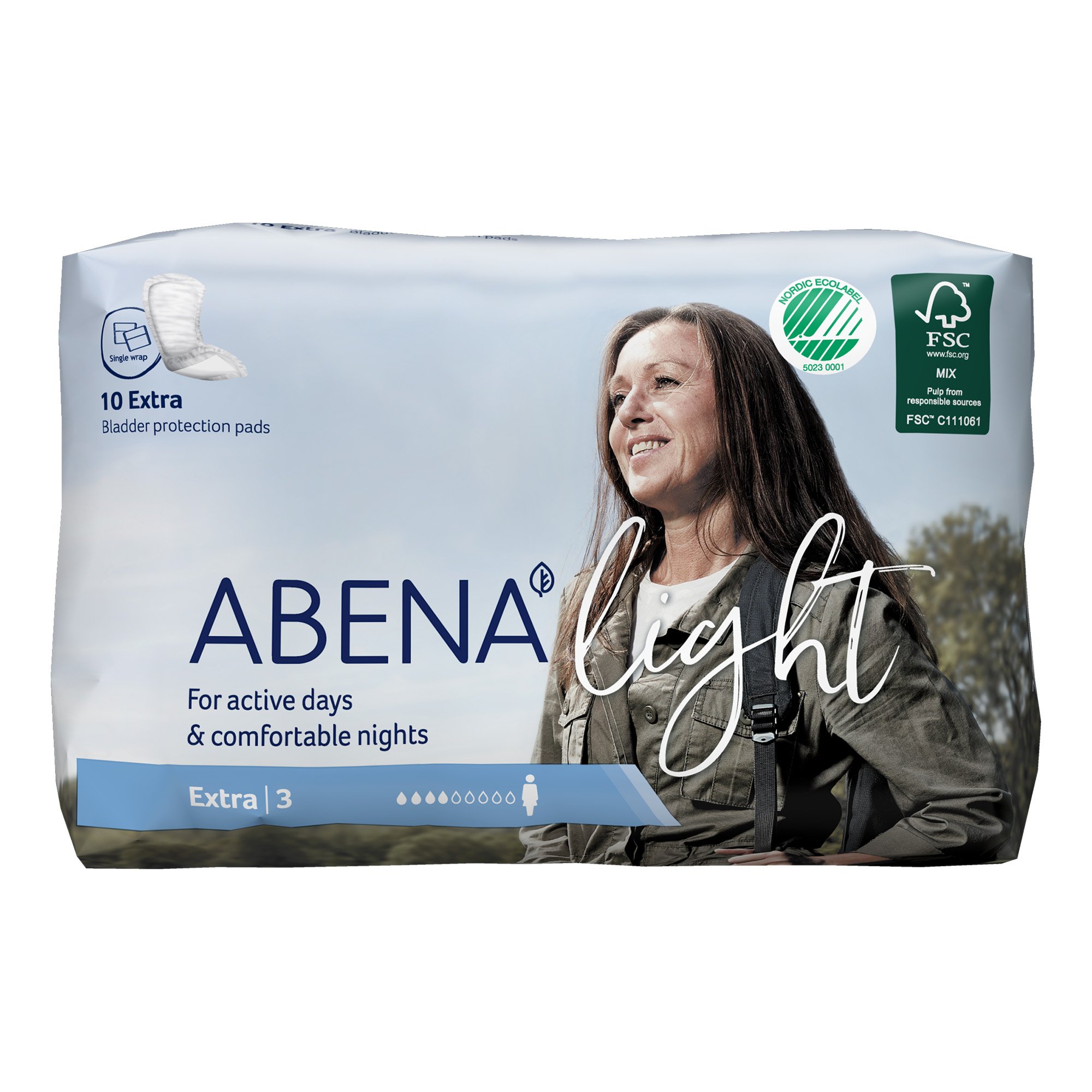 Abena™ Light Extra Bladder Control Pad, 13-Inch Length - Image 2