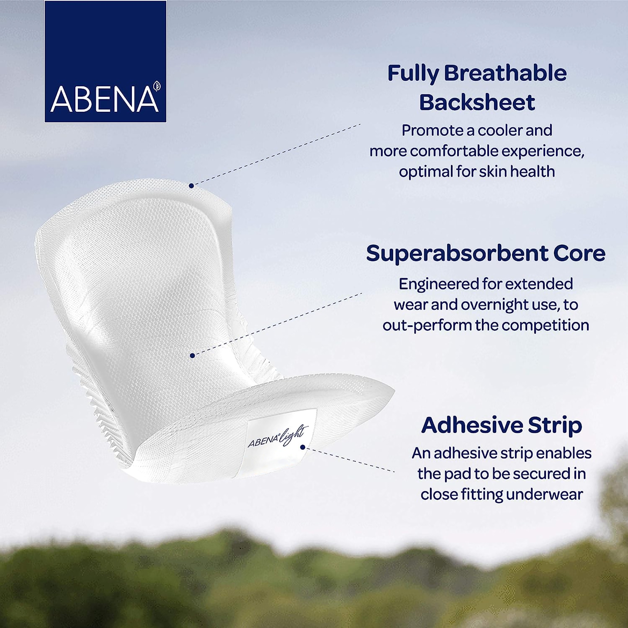 Abena™ Light Mini Plus Bladder Control Pad, 11-Inch Length - Image 5