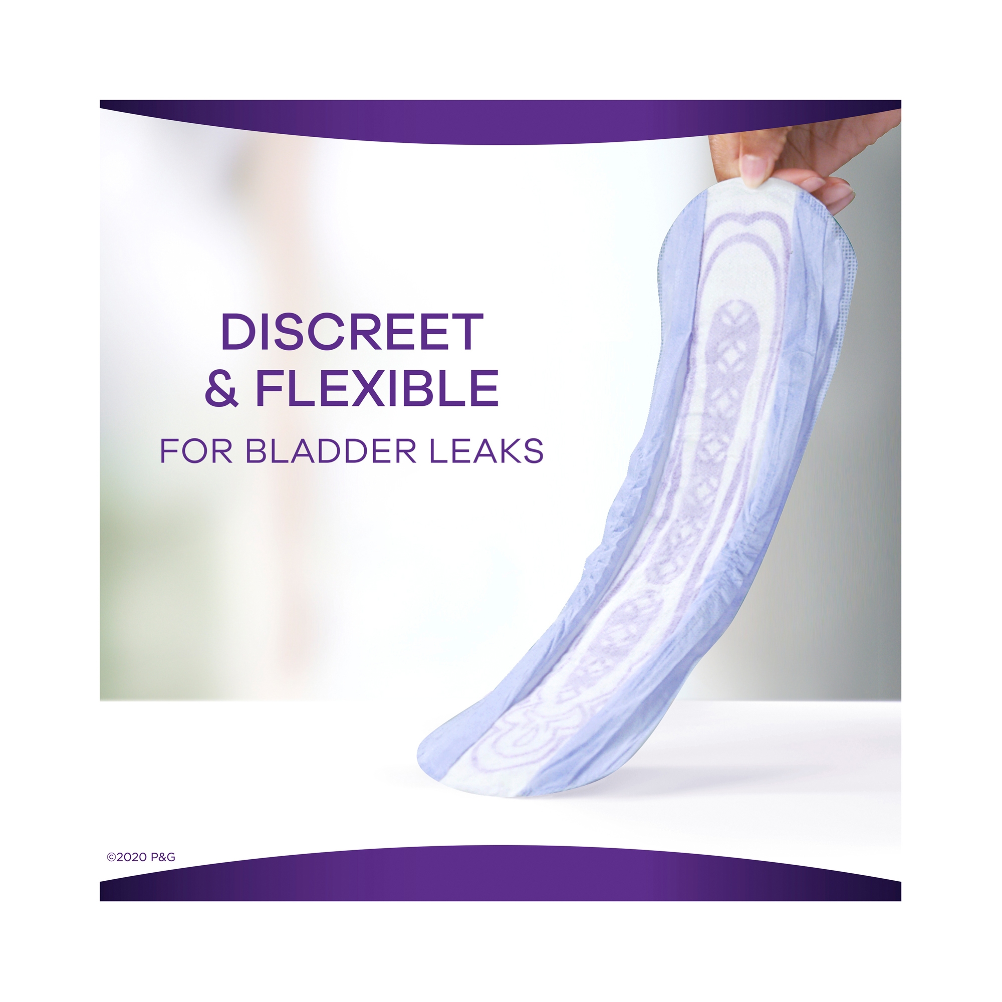 Always® Discreet Bladder Control Pad, One Size Fits Most - Image 5