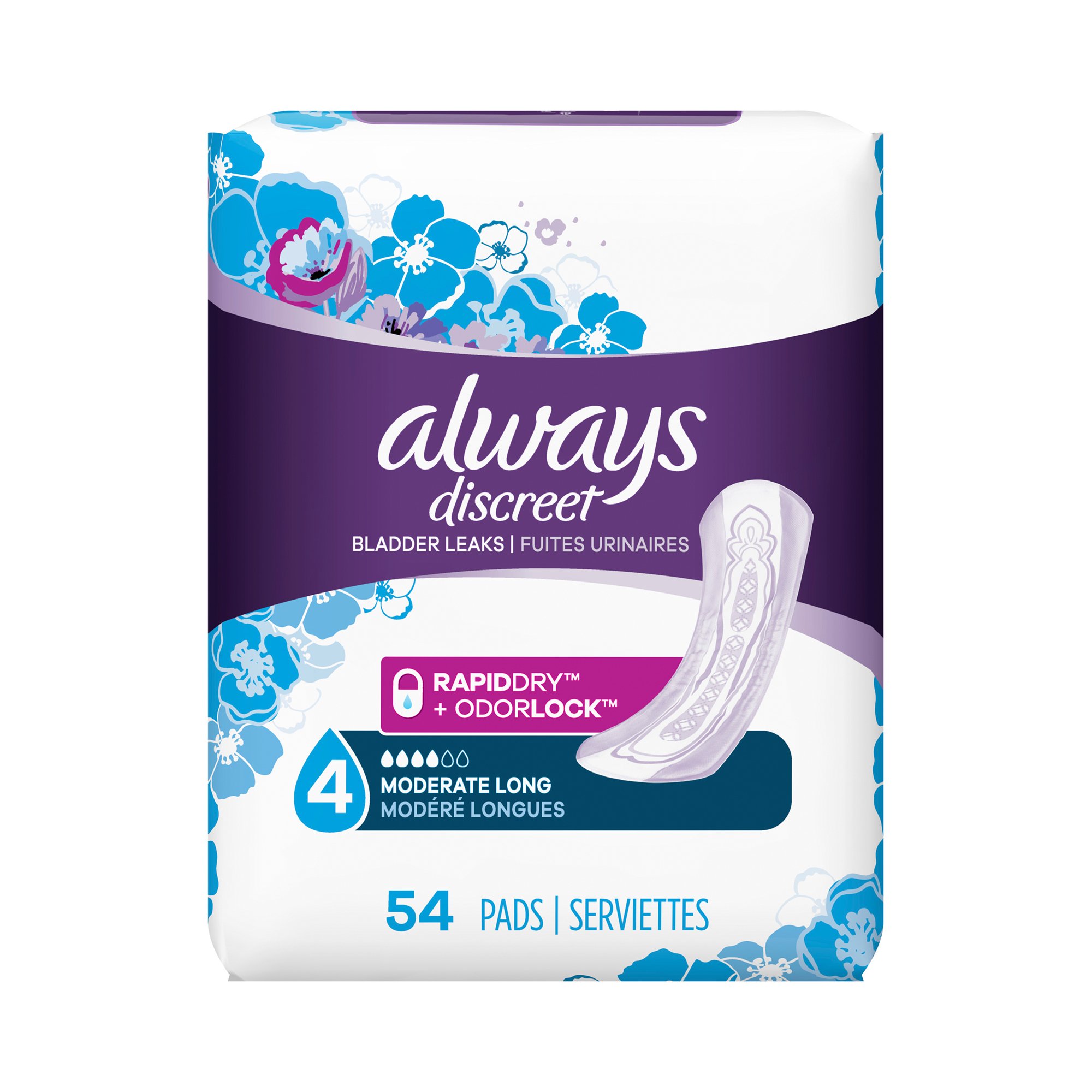 Always® Discreet Bladder Control Pad, One Size Fits Most - Image 6