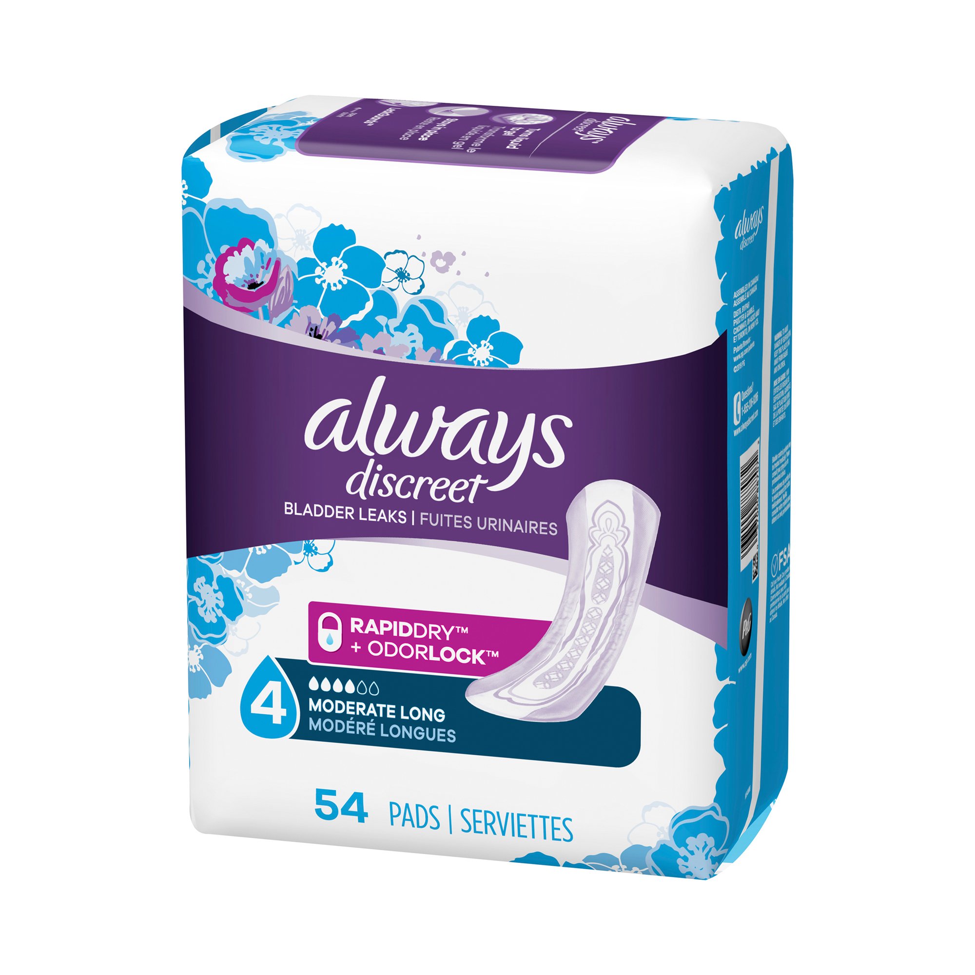 Always® Discreet Bladder Control Pad, One Size Fits Most - Image 7