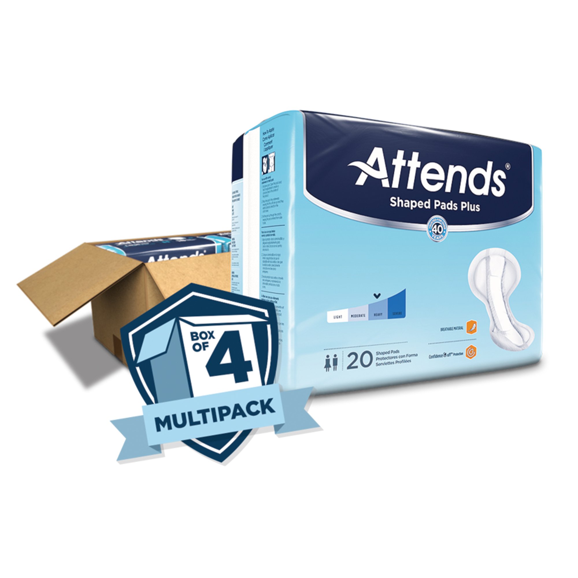 Attends® Shaped Bladder Control Pads, Plus - Image 5