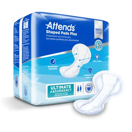 Attends® Shaped Bladder Control Pads, Plus