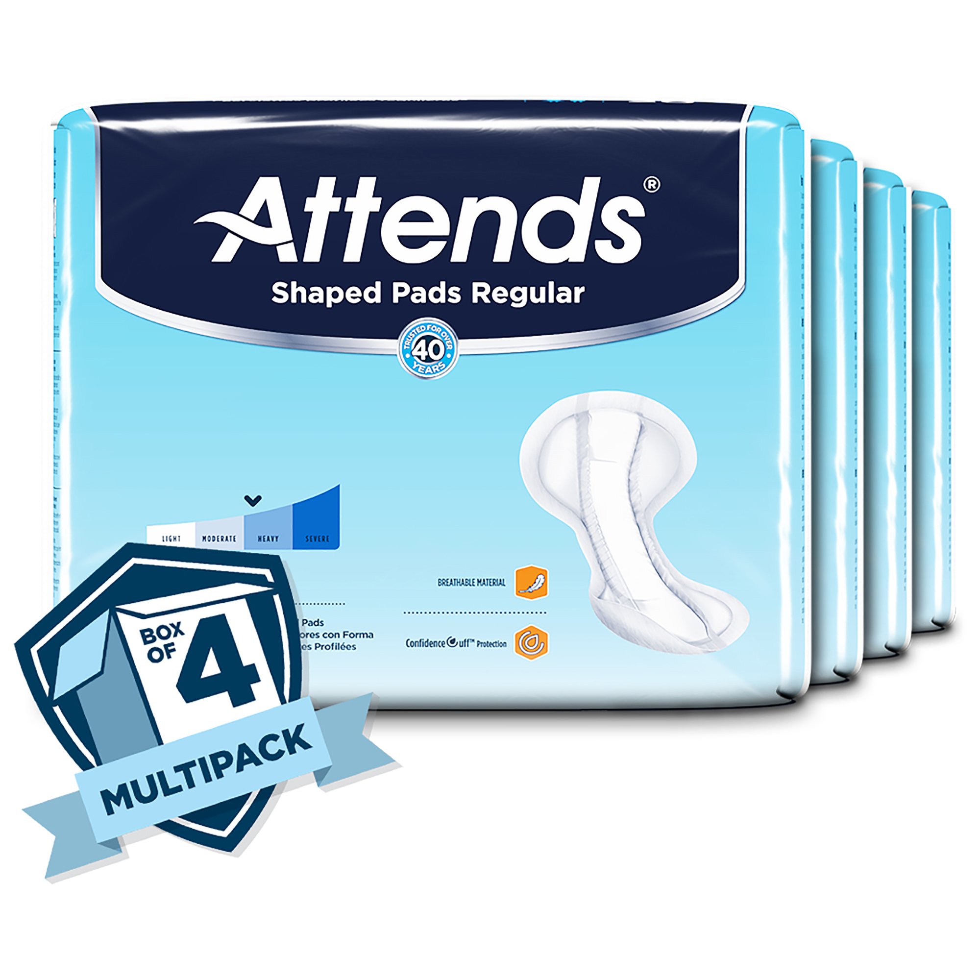 Attends® Shaped Bladder Control Pads, Regular - Image 4