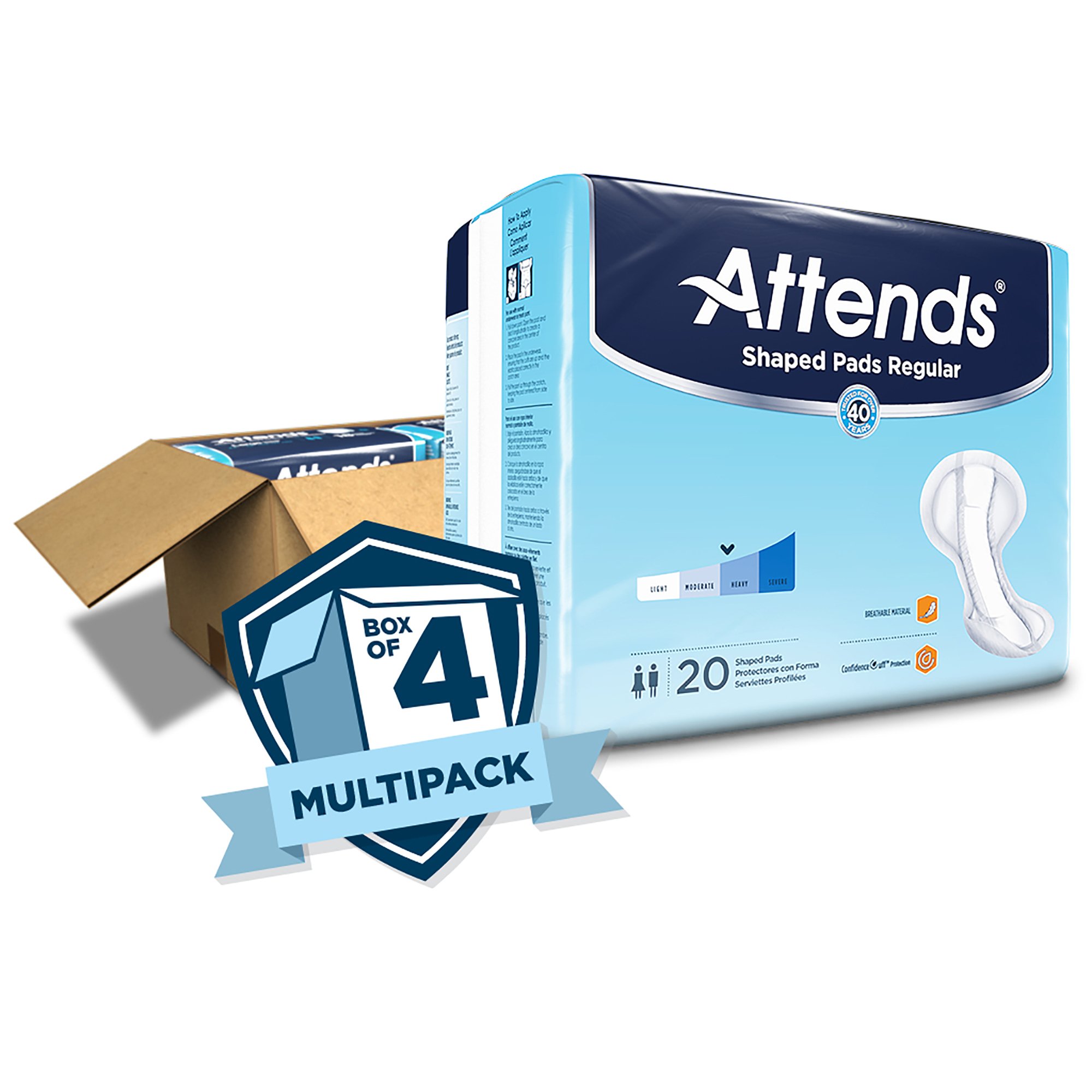 Attends® Shaped Bladder Control Pads, Regular - Image 5