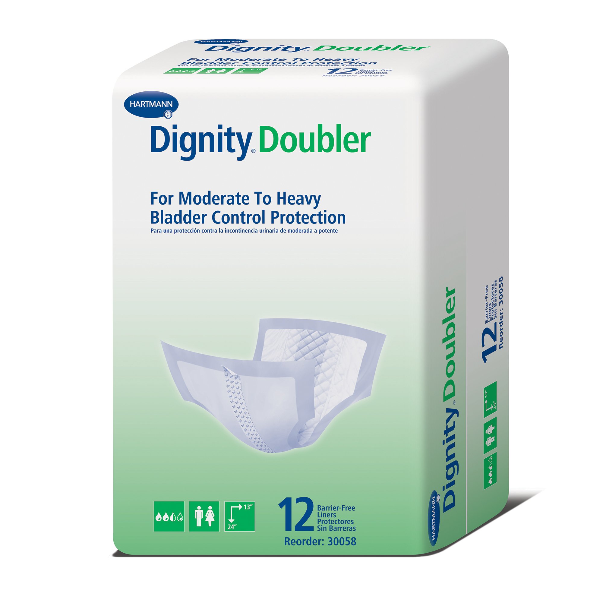 Dignity® Double For Moderate to Heavy Bladder Control Pad, 24-Inch Length - Image 3