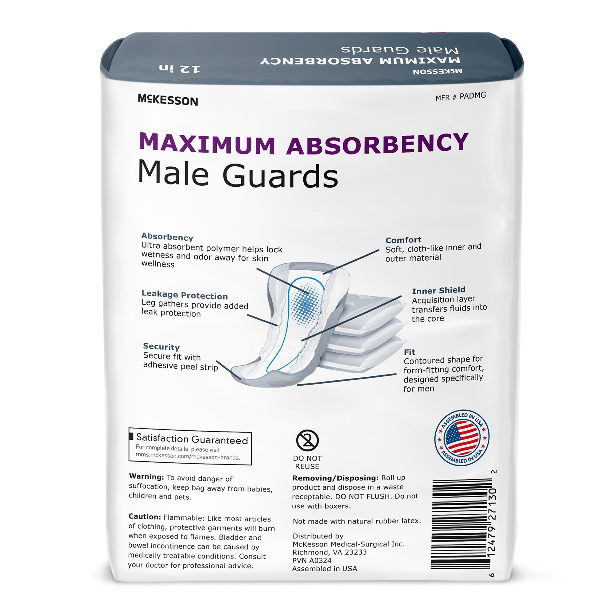 McKesson Maximum Absorbency Male Guards - Image 2