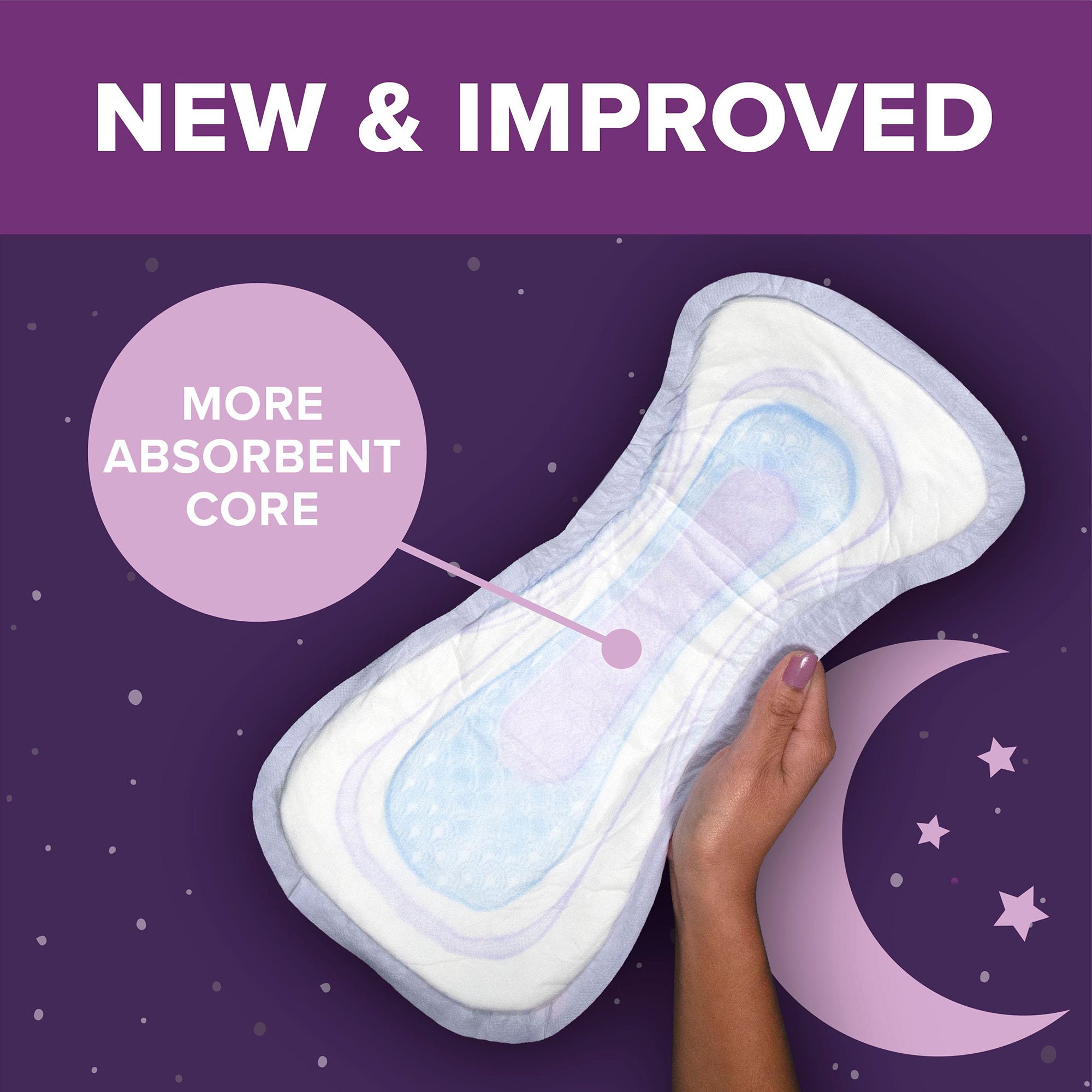 Poise® Fresh Protection™ Overnight Bladder Control Pads - Image 5