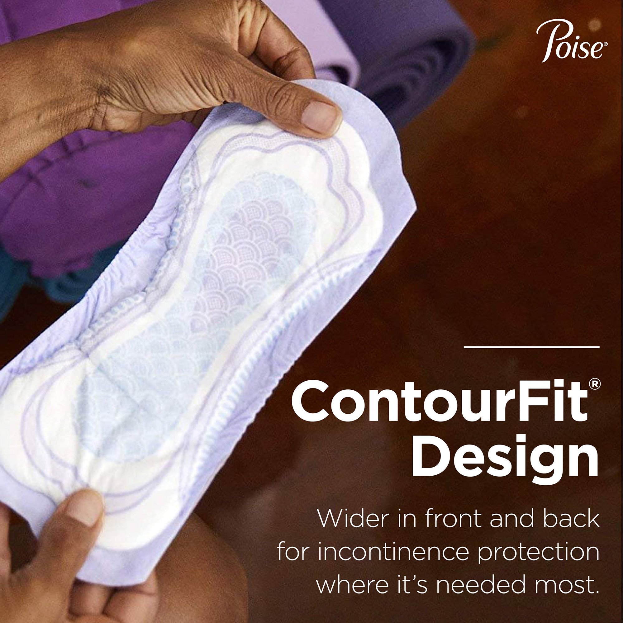 Poise® Moderate Absorbency Bladder Control Pad, Regular Length - Image 3