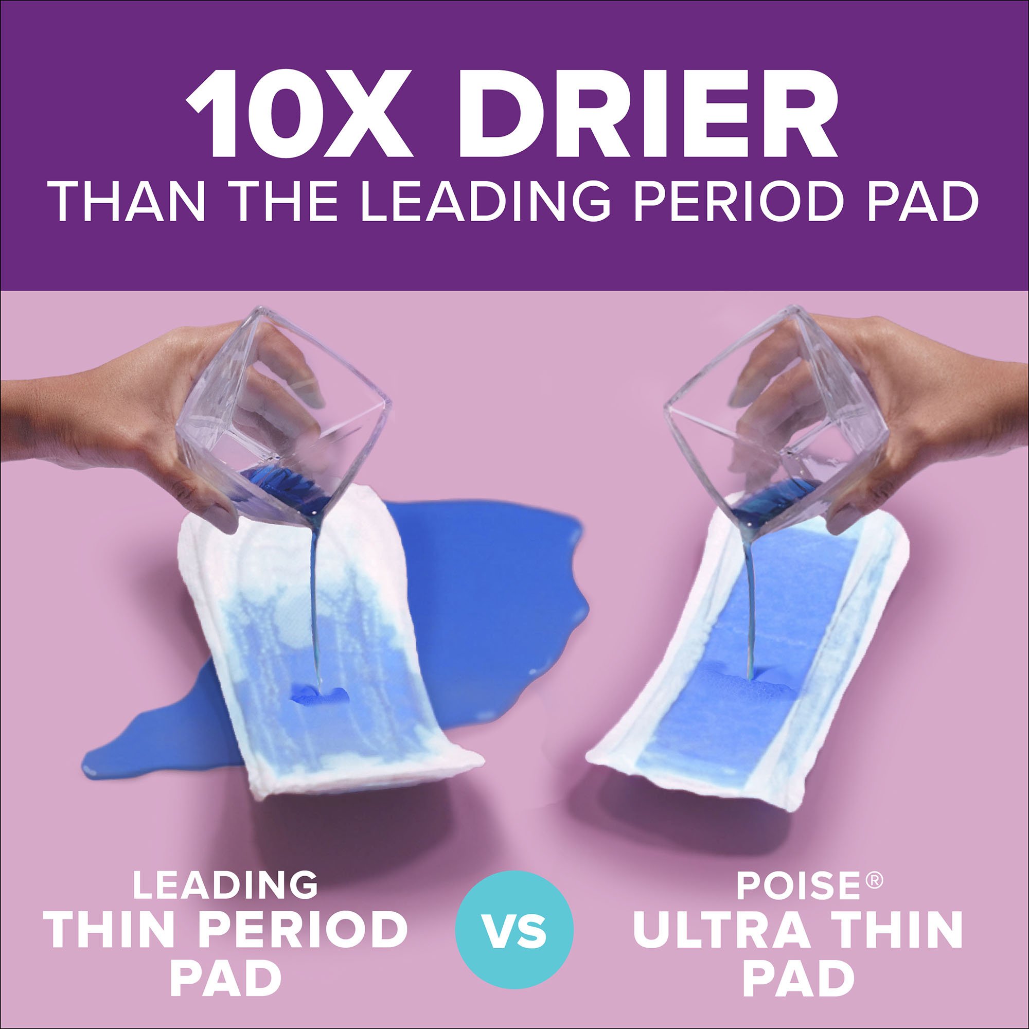 Poise® Ultra Thin Moderate Bladder Control Pad, Regular Length - Image 6