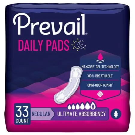 Prevail® Daily Pads Ultimate Bladder Control Pad, 16-Inch Length