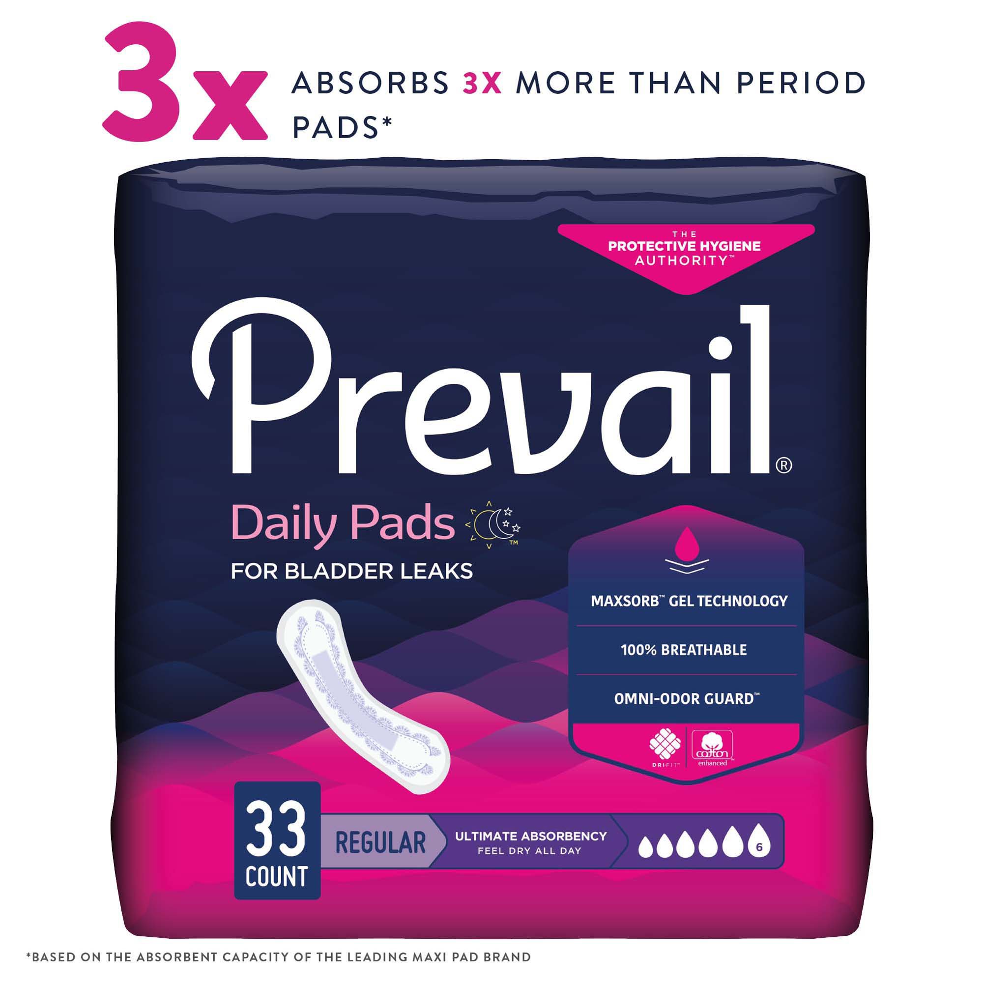 Prevail® Daily Pads Ultimate Bladder Control Pad, 16-Inch Length - Image 5