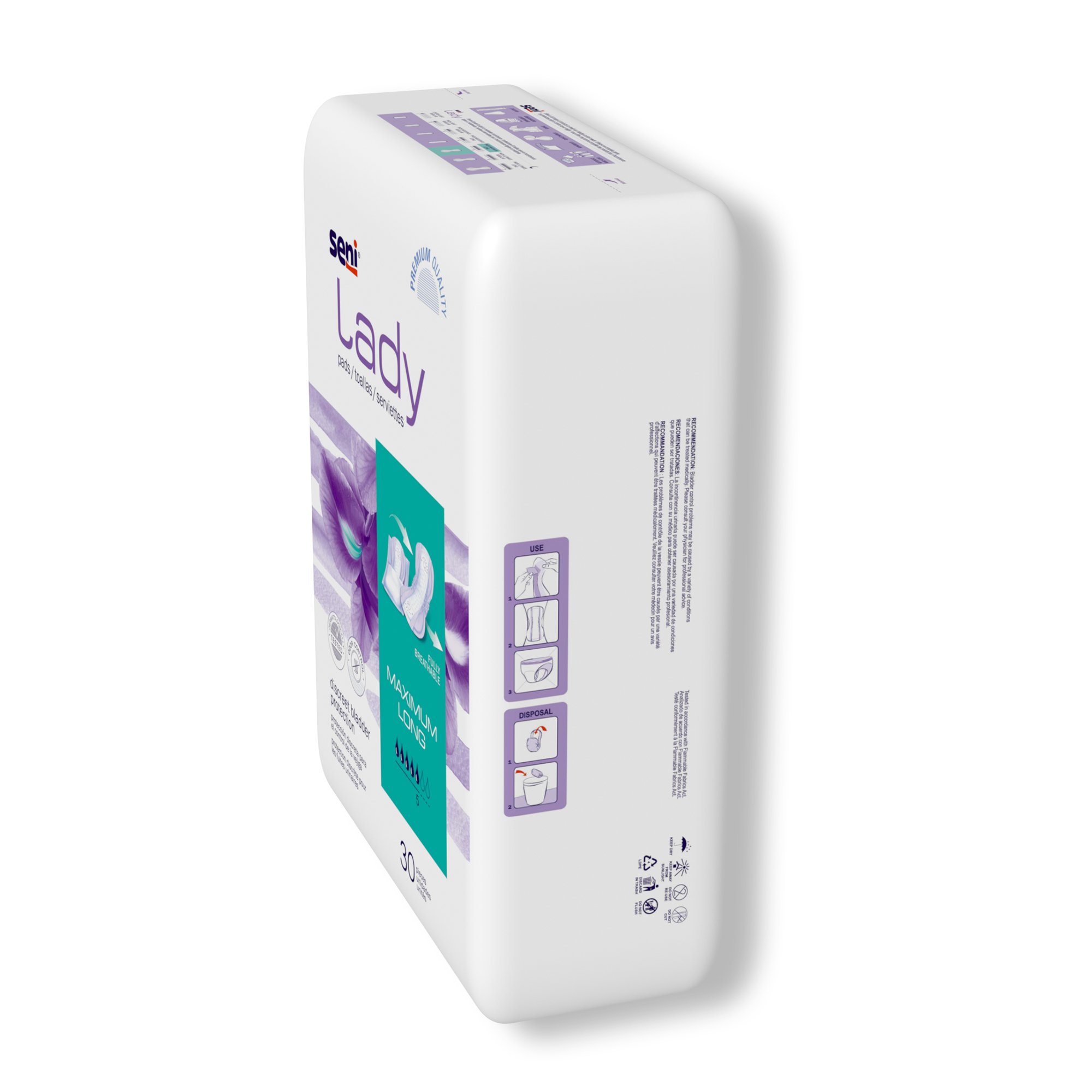 Seni® Lady Maximum Bladder Control Pads, Long - Image 7