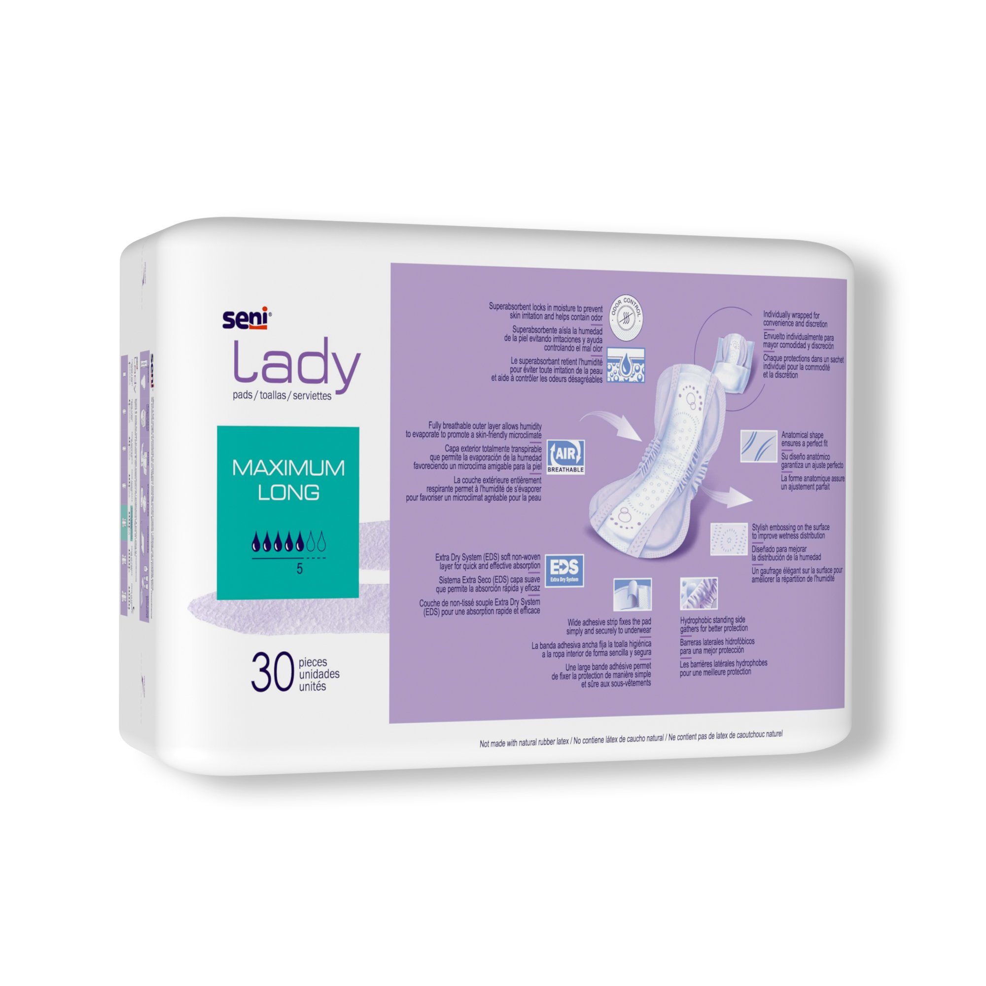 Seni® Lady Maximum Bladder Control Pads, Long - Image 8