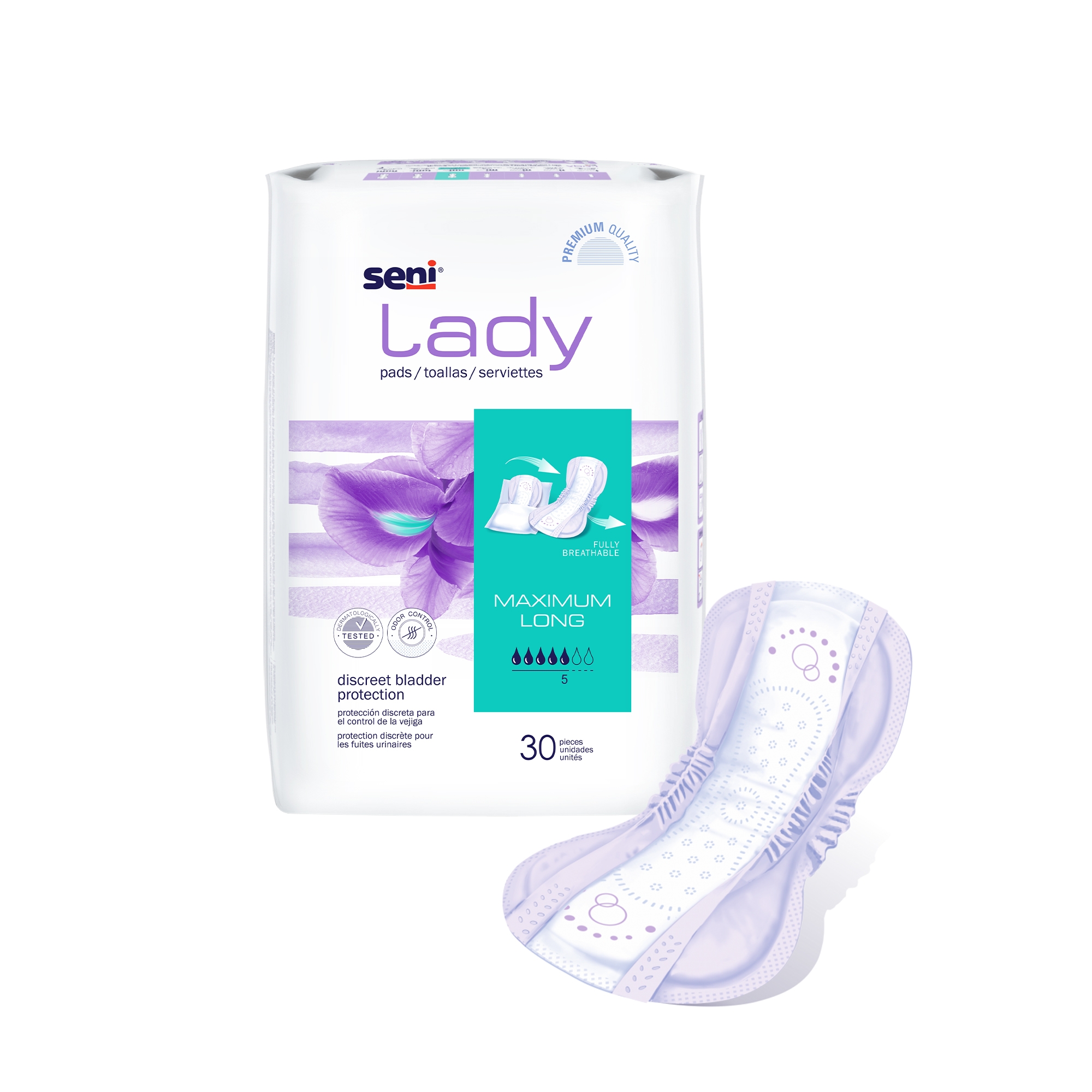 Seni® Lady Maximum Bladder Control Pads, Long - Image 5