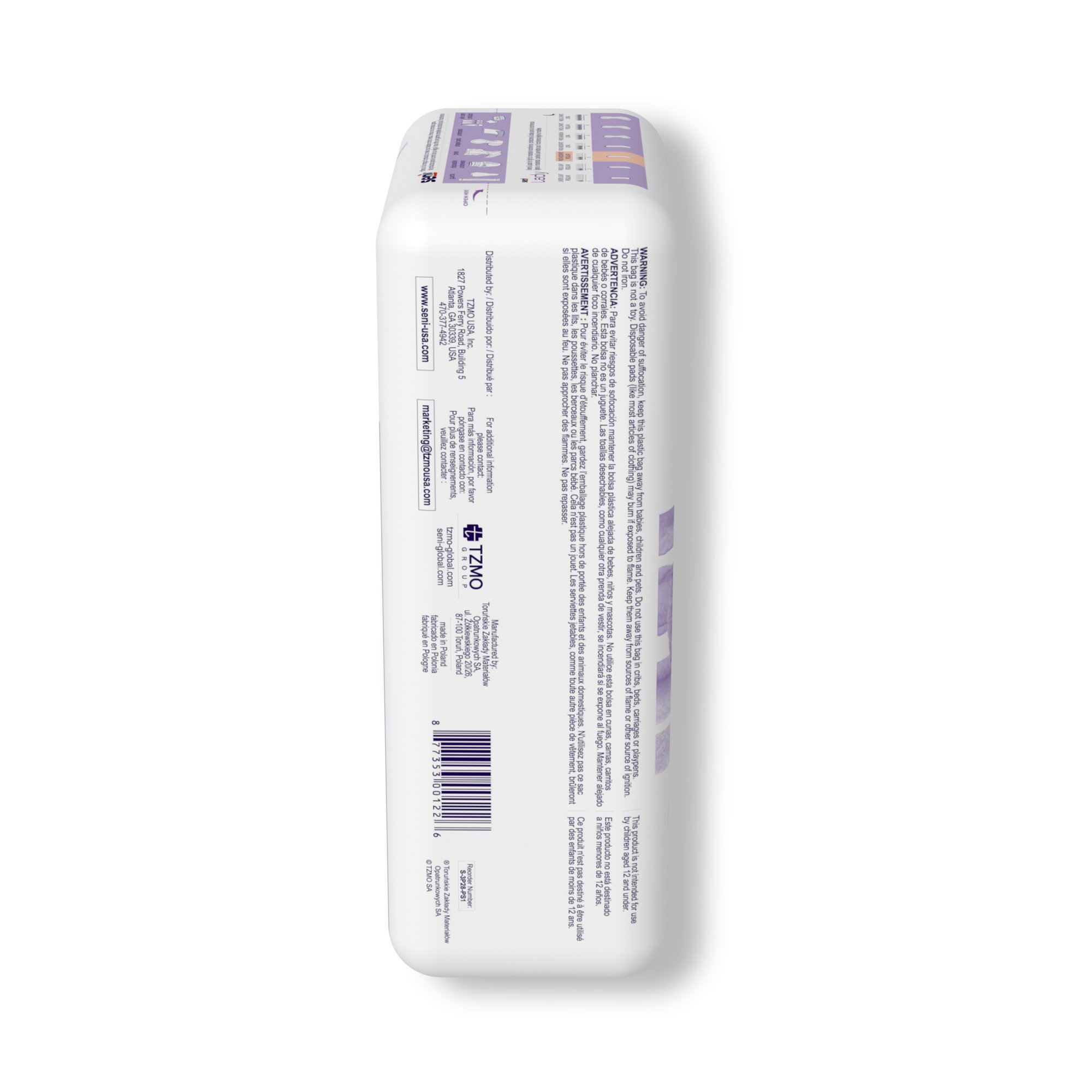 Seni® Lady Moderate Absorbency Bladder Control Pads, Regular - Image 6