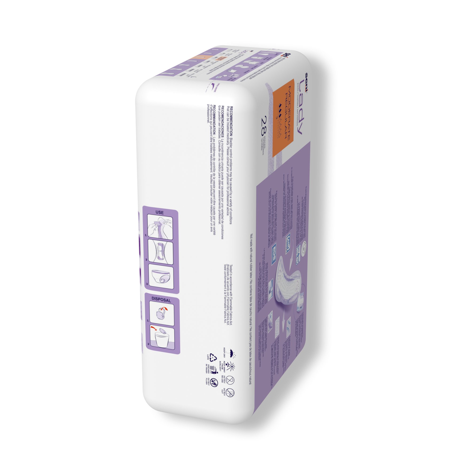Seni® Lady Moderate Absorbency Bladder Control Pads, Regular - Image 7