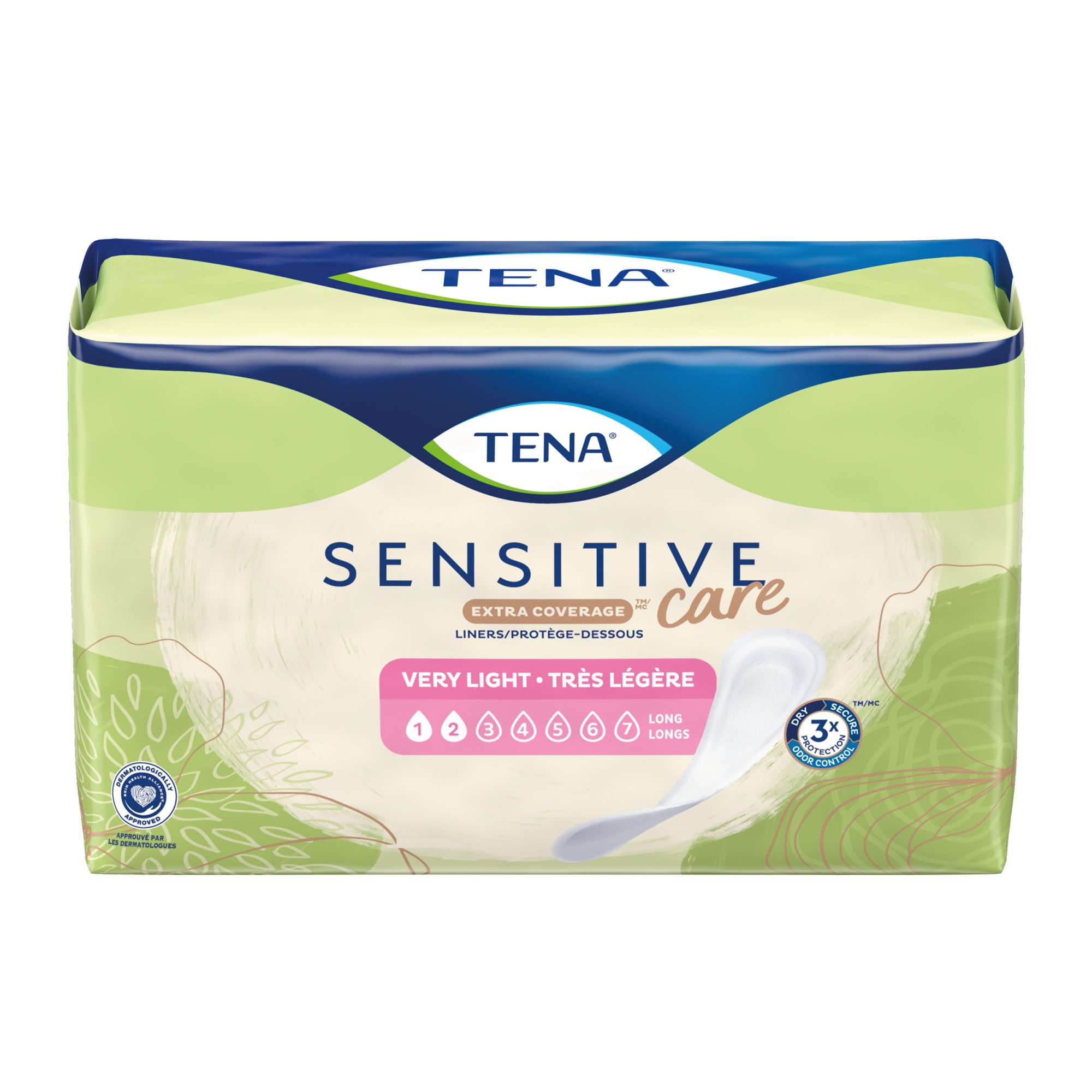 Tena® Sensitive Care™ Extra Coverage Very Light Incontinence Liner