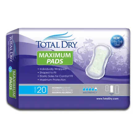 TotalDry Maximum Pads, Moderate Absorbency