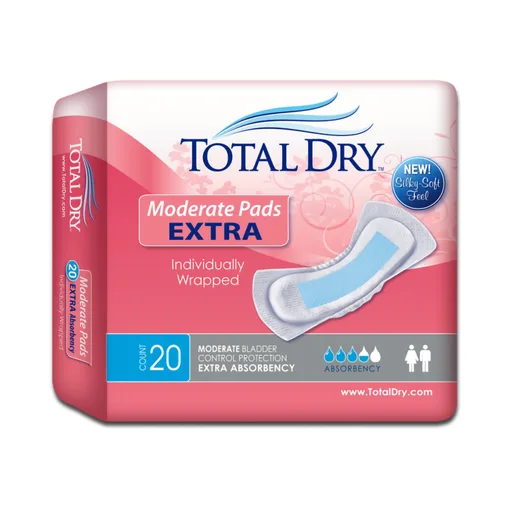 TotalDry™ Moderate Extra Bladder Control Pad, 11-Inch Length