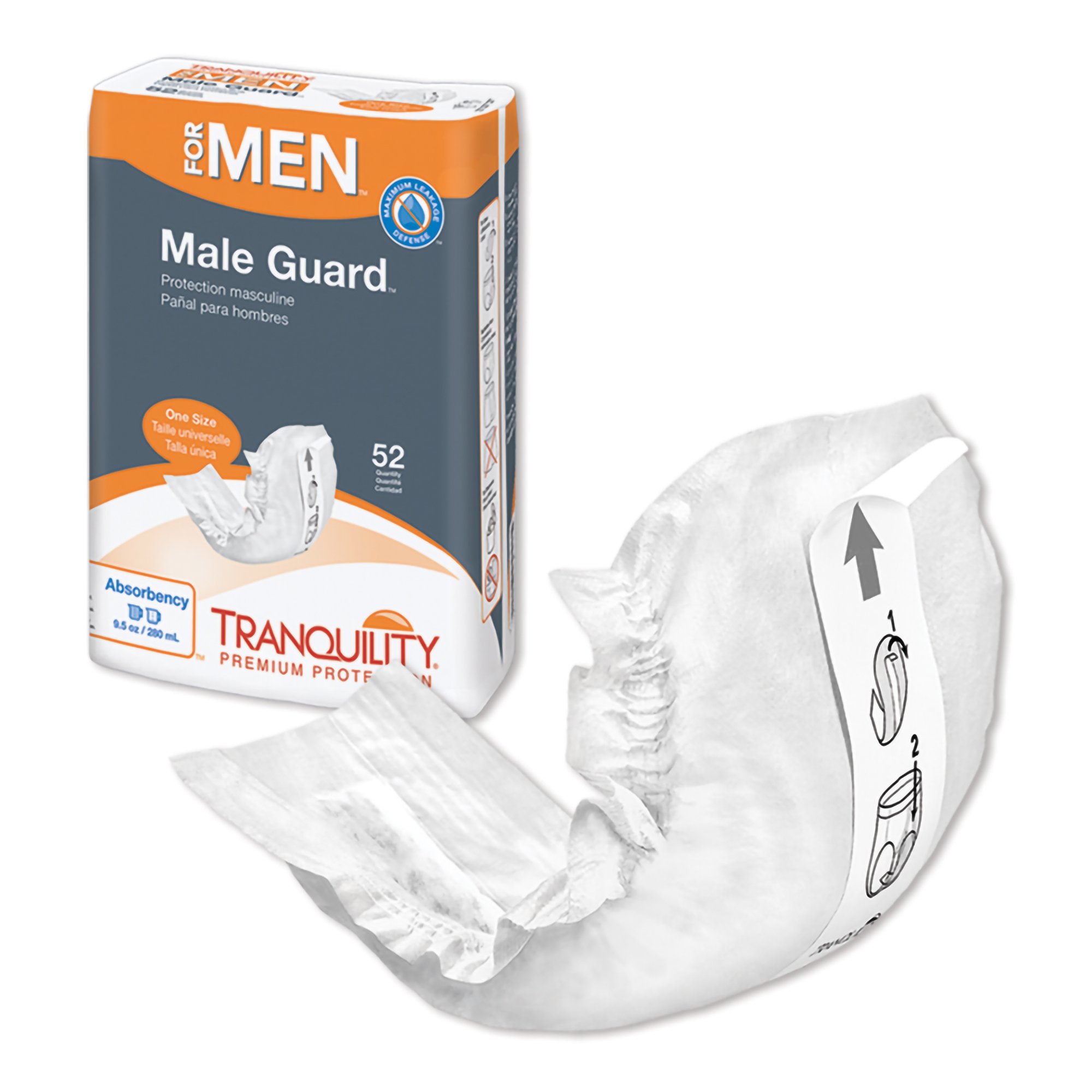Tranquility® Male Guard™ Bladder Control Pad, 12¼-Inch Length - Image 4