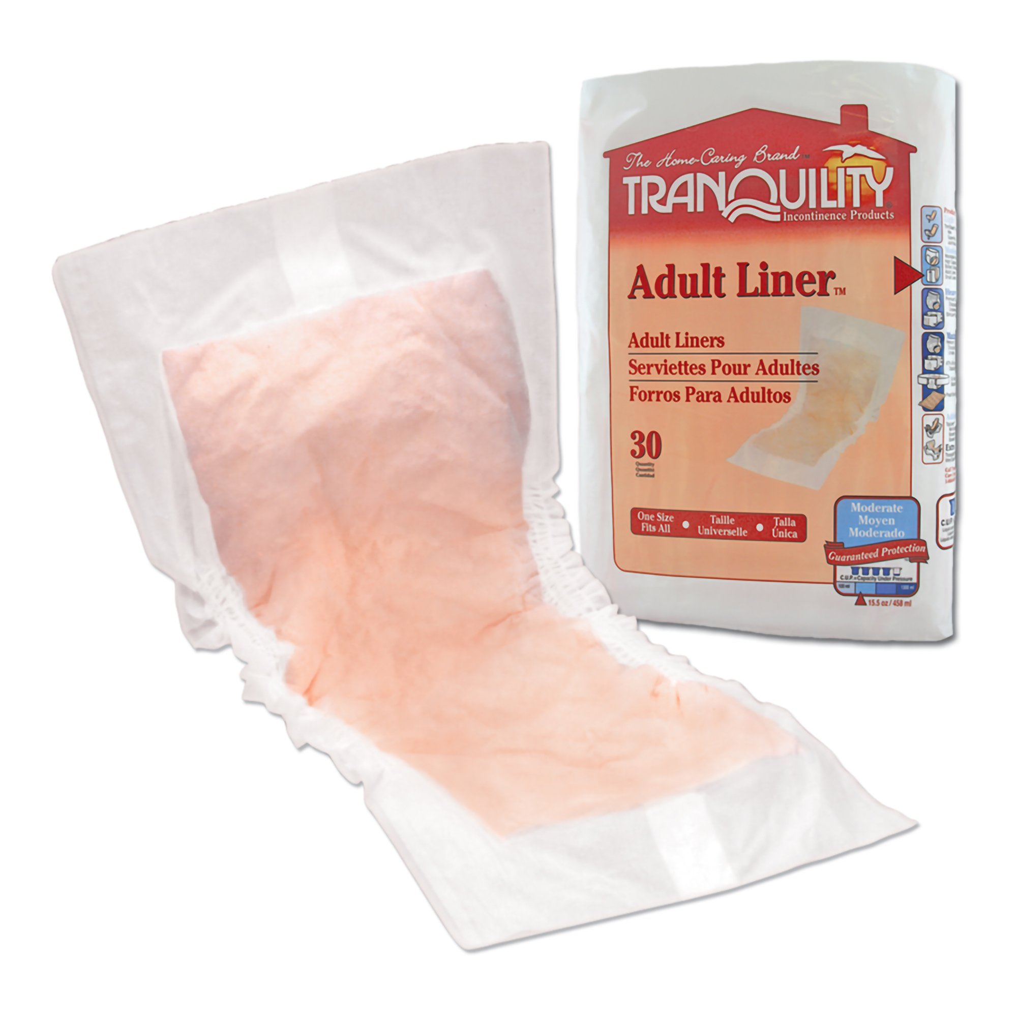 Tranquility® Moderate Incontinence Liner, 9 x 24 Inch - Image 3