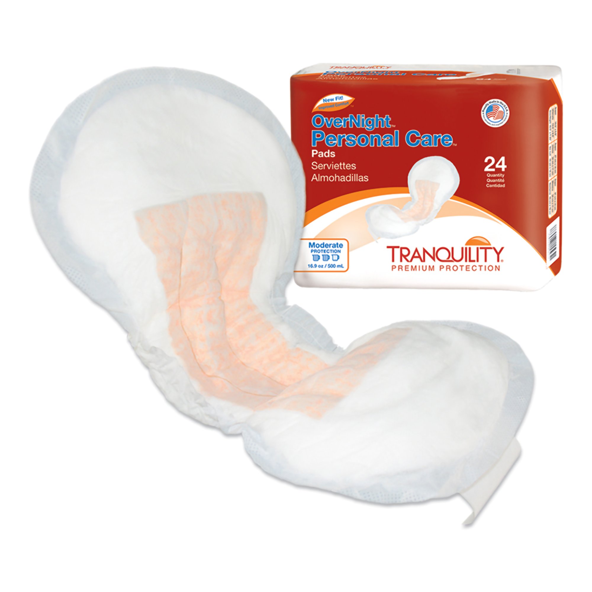 Tranquility® OverNight Bladder Control Pad, 7.25 x 16.5 Inch - Image 3