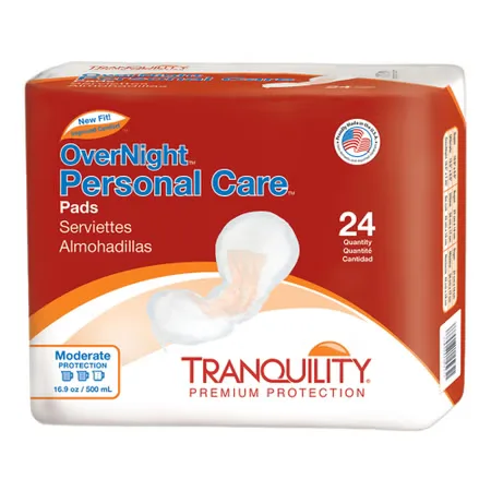 Tranquility® OverNight Bladder Control Pad, 7.25 x 16.5 Inch