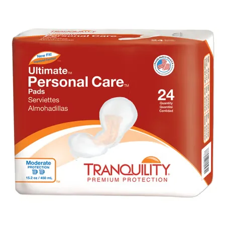 Tranquility® Ultimate Bladder Control Pad, 6.5 x 13.5 Inch