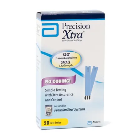 Precision Xtra Blood Glucose Test Strips