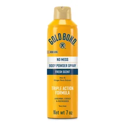 Gold Bond® No Mess Body Powder Spray, Fresh Scent, 7 oz.
