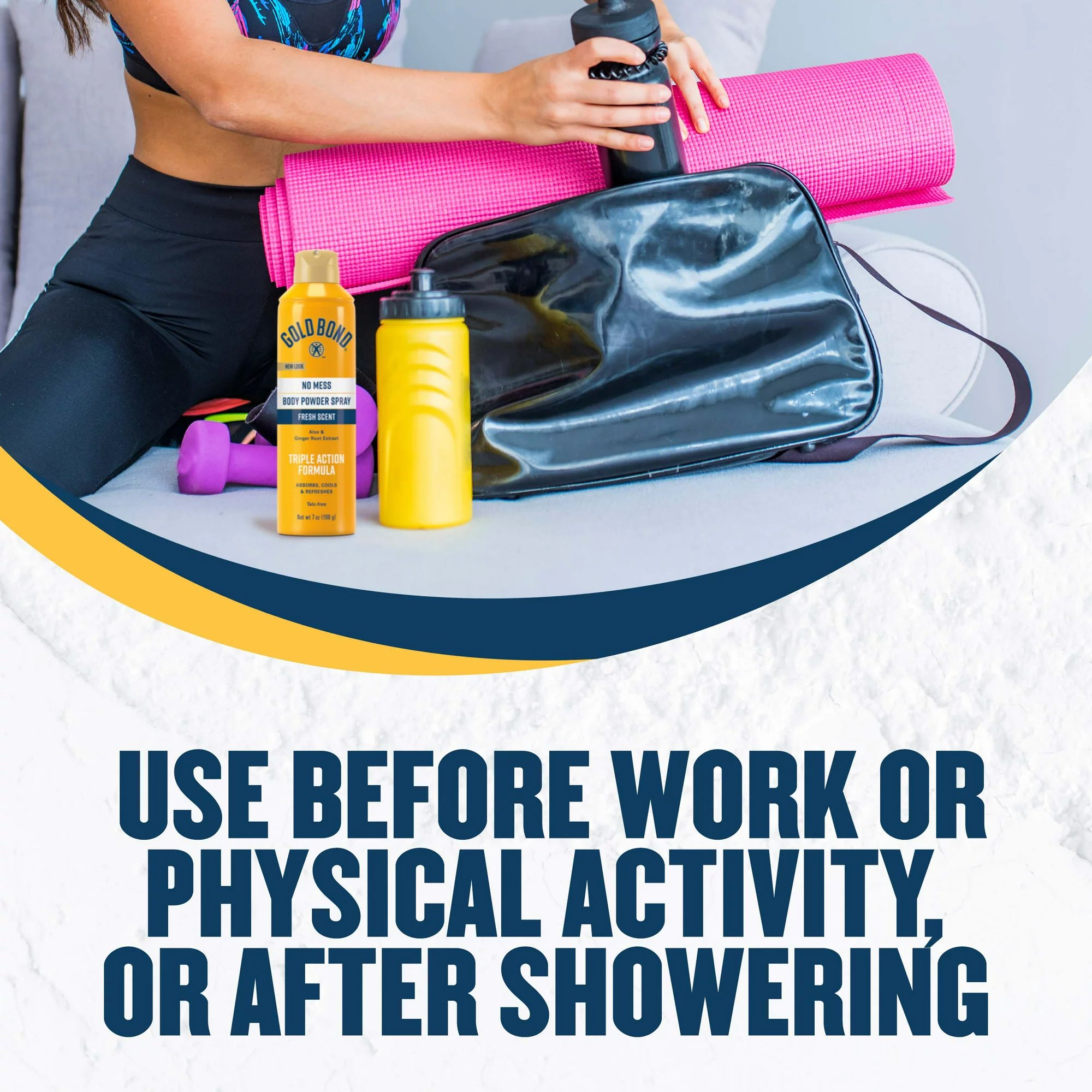 Gold Bond® No Mess Body Powder Spray, Fresh Scent, 7 oz. - Image 8