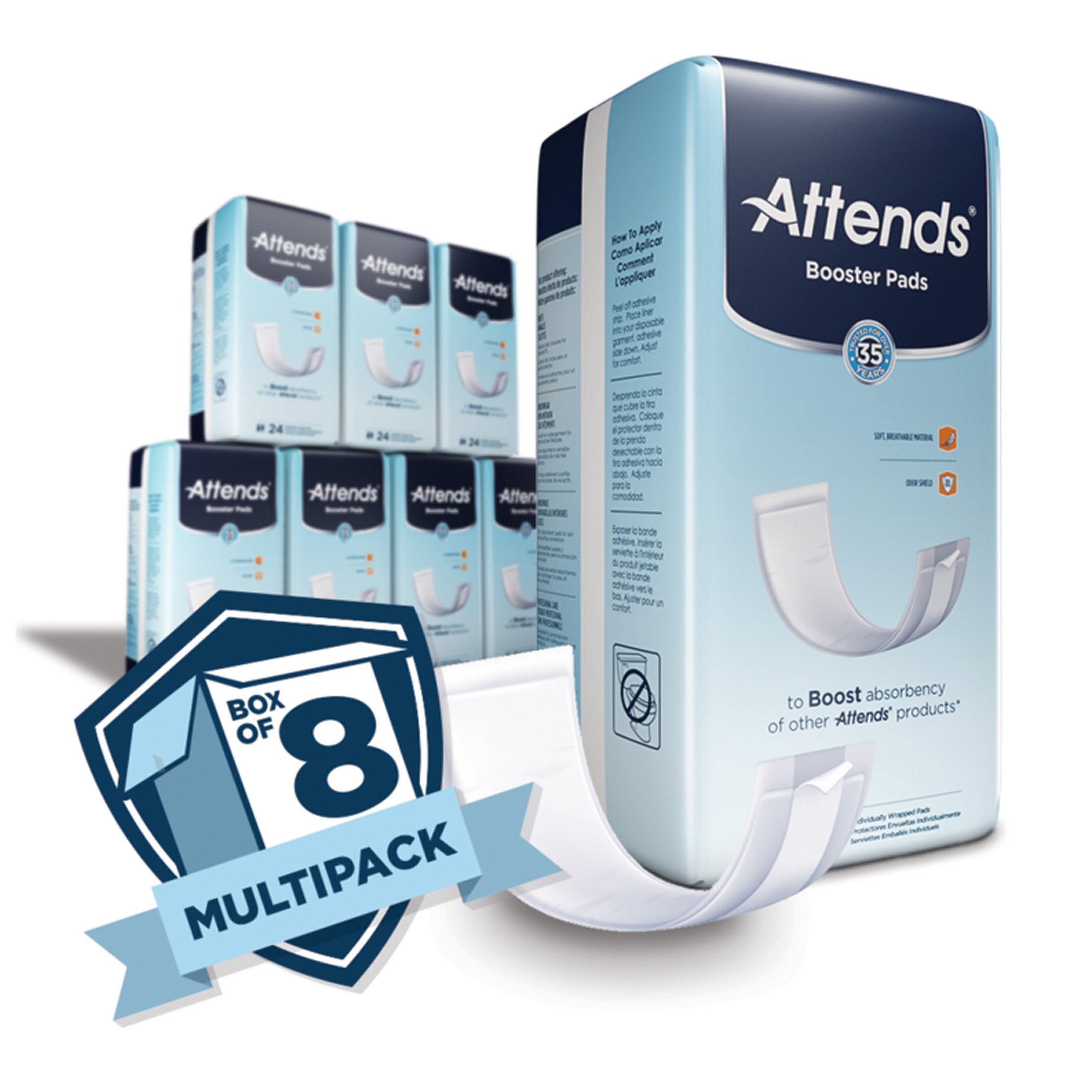 Attends® Booster Pad, 3.5 x 11 Inches - Image 4