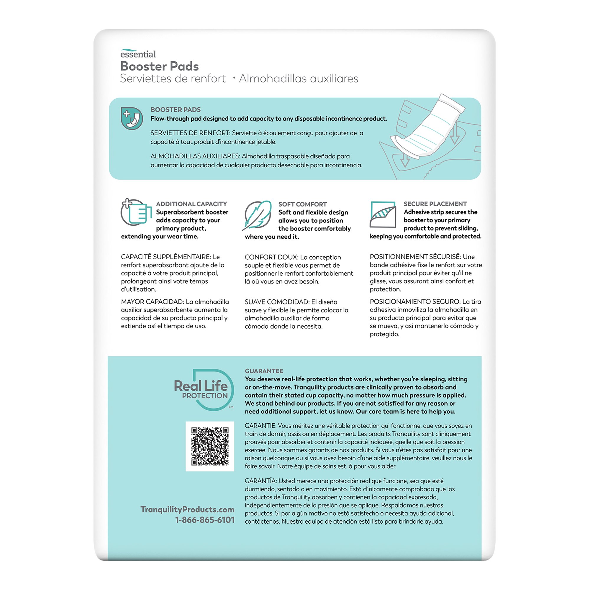 Comfort Care™ Incontinence Booster Pad, 12-Inch Length - Image 4