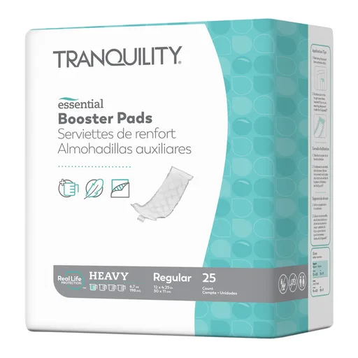 Select® Added Absorbency Incontinence Booster Pad, 4¼ x 12 Inch